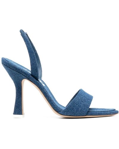 3Juin Open-toe Leather Sandals - Blue