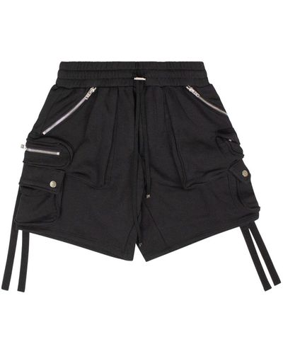 Amiri Drawstring Cotton Cargo Shorts - Black