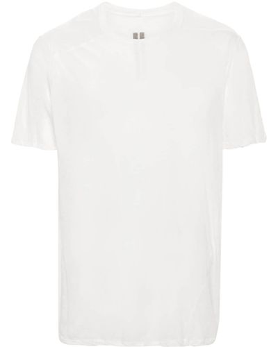 Rick Owens Level cotton semi-sheer T-shirt - Weiß