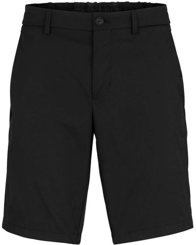 BOSS Wasserabweisende Slim-Fit-Shorts - Schwarz