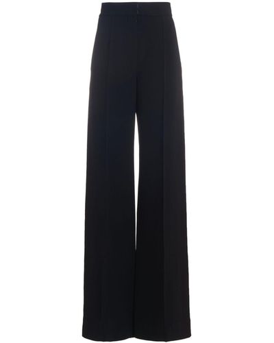 Another Tomorrow Doppio Wide-leg Trousers - Blue