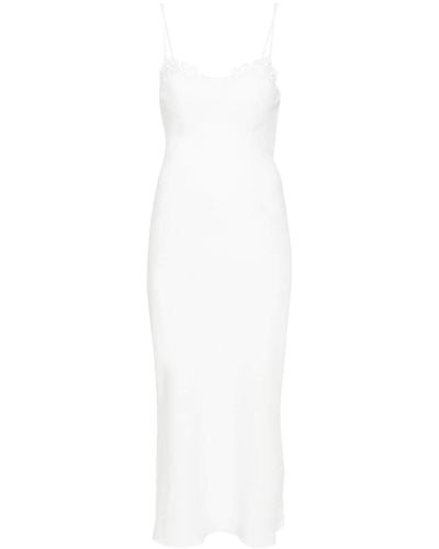 Ermanno Scervino Lace-detail Midi Dress - White