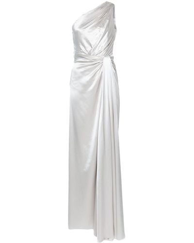 Dolce & Gabbana Off-shoulder Silk Gown - White
