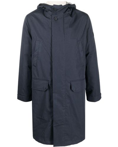 Yves Salomon Shearling-lined Hooded Parka - Blue