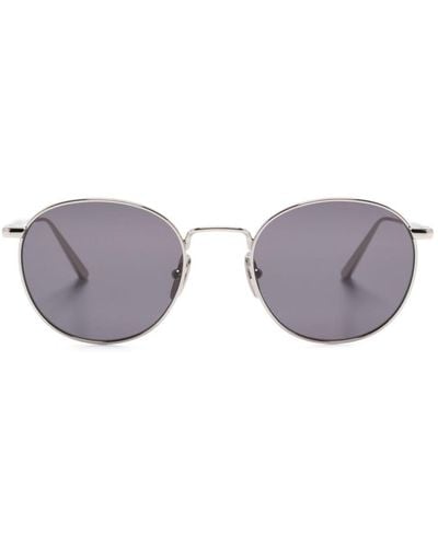 Chimi Round-frame Metal Sunglasses - Grey