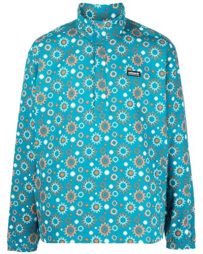 adidas Chaqueta con estampado gráfico - Azul