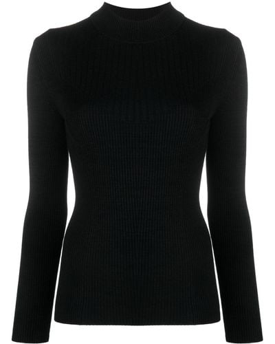 Isabel Marant リブニット タートルネックセーター - ブラック