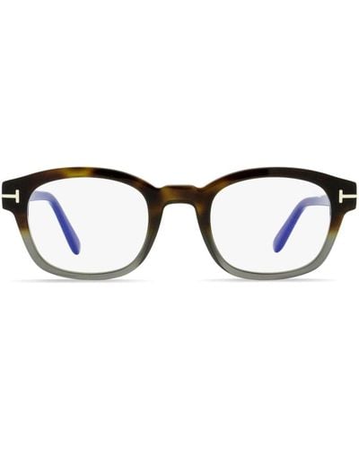 Tom Ford Blue Block square-frame glasses - Azul