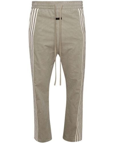 Fear Of God Logo-patch Track Trousers - Natural