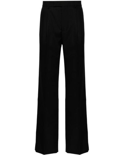 Gucci Mid-rise Tailored Twill Trousers - Black