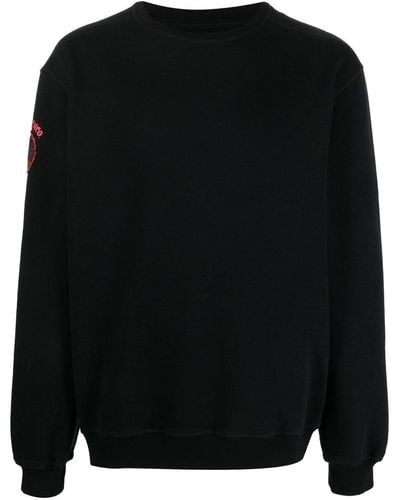 Maharishi Sweater Met Patchdetail - Zwart