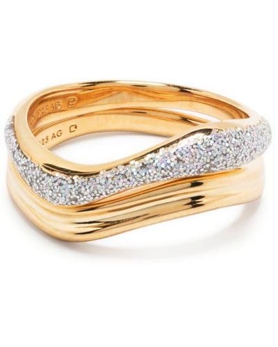 Maria Black Soma Opal Ring mit Glitter - Weiß