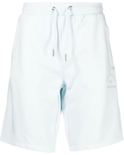 Karl Lagerfeld Embroidered-logo Track Shorts - Blue