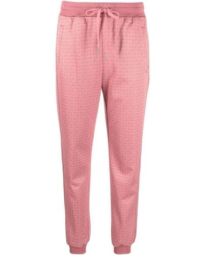 MICHAEL Michael Kors Textured Crepe Pull-On Jogger Track Pants