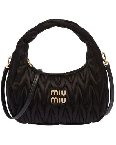 Miu Miu Mini sac porté épaule Wander matelassé - Noir