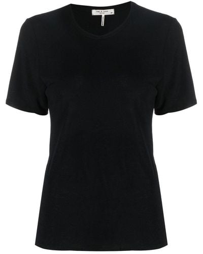 Rag & Bone Short-sleeve Round-neck T-shirt - Black