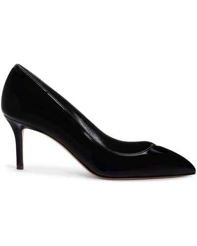 Giuseppe Zanotti Lucrezia 70mm Leather Court Shoes - Black