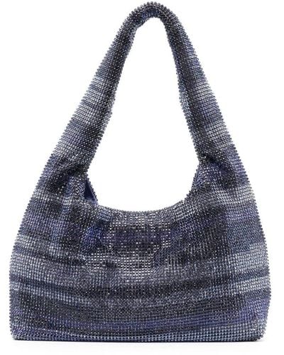 Kara Crystal-embellished Tote Bag - Blue