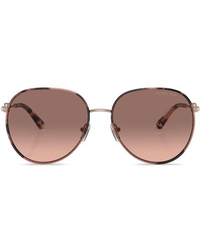 Michael Kors Empire Round-frame Sunglasses - Pink