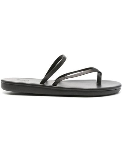 Ancient Greek Sandals Flip Flop Slides - Black
