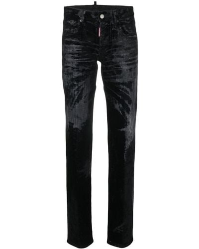 DSquared² Jennifer Straight Jeans - Zwart