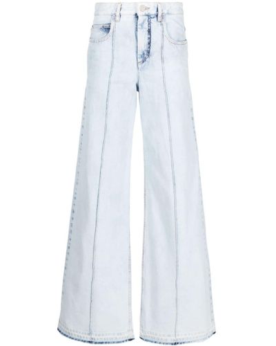 Isabel Marant Flared High Waist Jeans - Blauw
