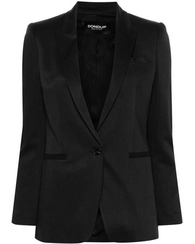 Dondup Blazer In Katoenmix - Zwart