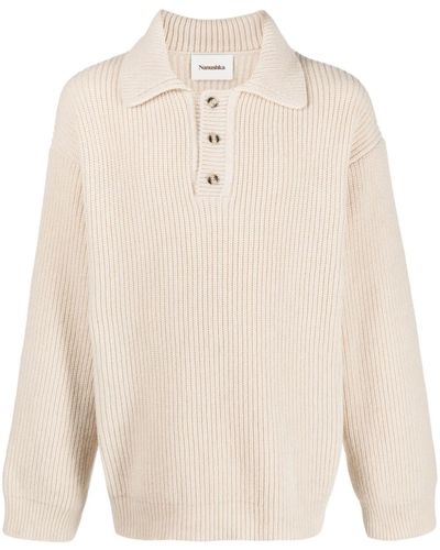 Nanushka Wool-blend Knitted Sweater - White