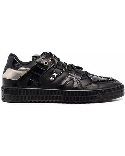 Giuliano Galiano Jeson Leather Low-top Sneakers - Black