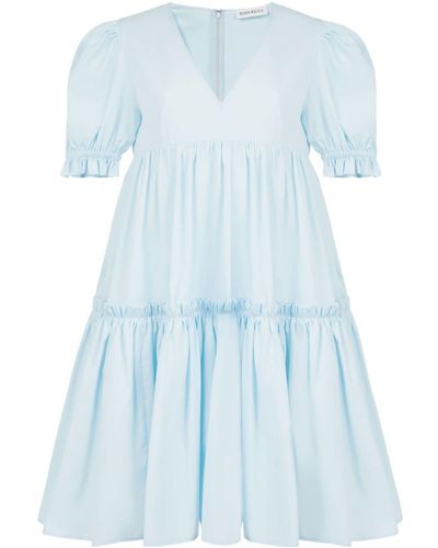 Nina Ricci Stufiges Kleid - Blau