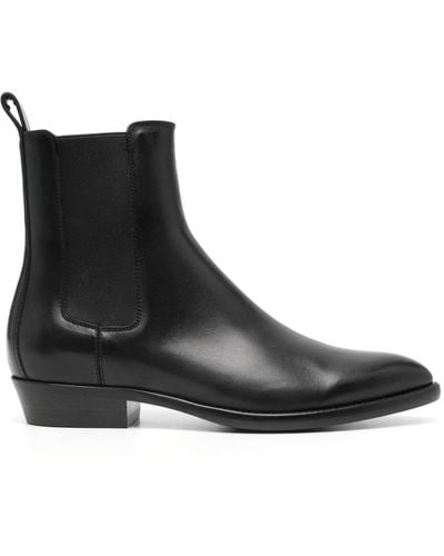 Buttero 30mm Leather Ankle Boots - Black