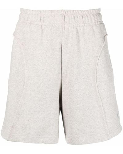 MISBHV Raw Cut-finish Cotton Track Shorts - Grey