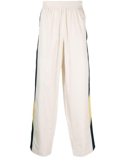 Isabel Marant Logo-Print Straight-Leg Track Trousers - White
