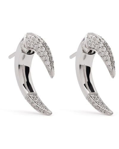 Shaun Leane 18kt White Gold Talon Diamond Earrings - Metallic