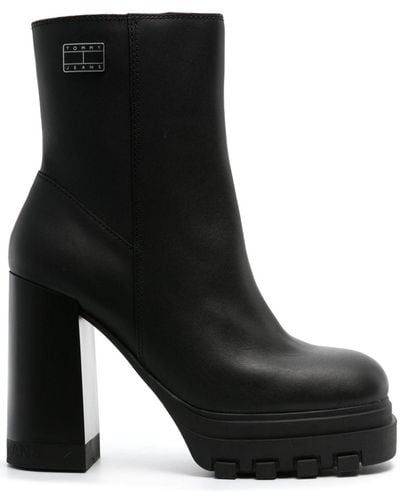 Tommy Hilfiger 120mm logo-print ankle boots - Nero