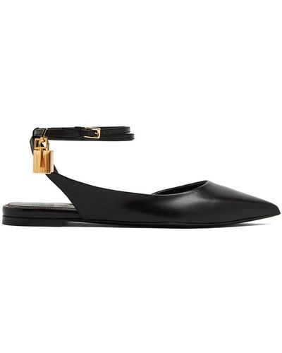 Tom Ford Ballerinas mit Slingback-Riemen - Weiß