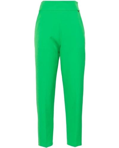 Nissa High-waisted Slim Pants - Green