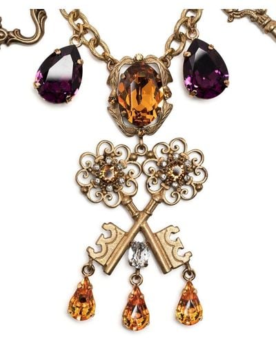 Dolce & Gabbana Halsketting Met Amulet - Wit