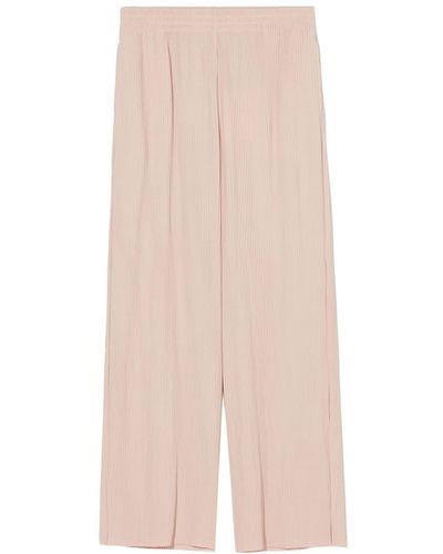 B+ AB Relaxed Plissé Trousers - Pink