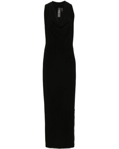 Norma Kamali Neeta Halterneck Maxi Dress - Black