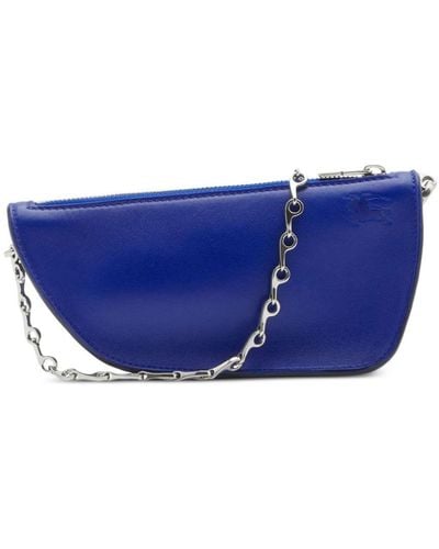Burberry Micro Shield Sling Mini Bag - Blue