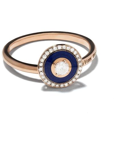 Selim Mouzannar 18kt Rose Gold Diamond Mina Ring - Blue