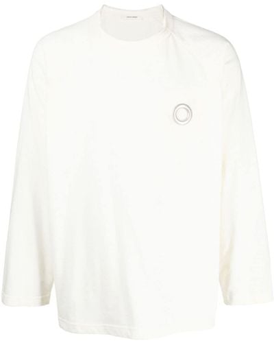 Craig Green Langarmshirt mit Ösen - Weiß