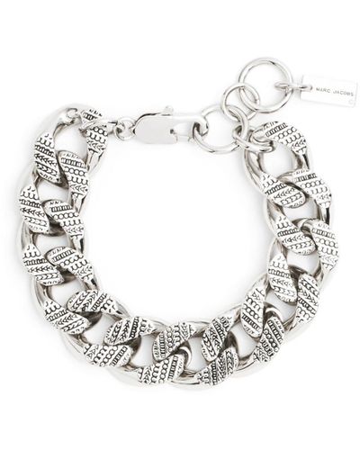Marc Jacobs Monogram Chain-link Bracelet - White