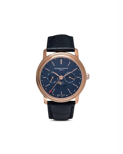 Frederique Constant Classics Index Business Timer 40mm - Blau