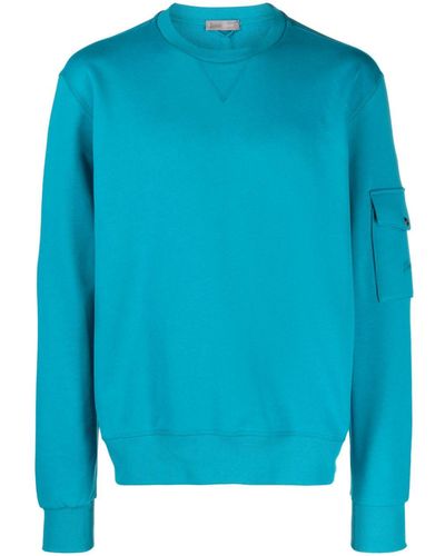 Herno Sweater Met Ronde Hals - Blauw