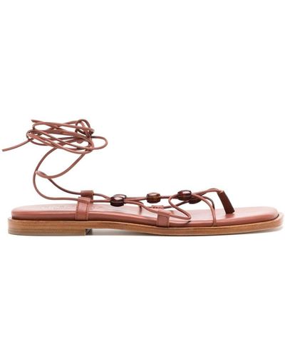Hereu Square-toe Strappy Sandals - Pink