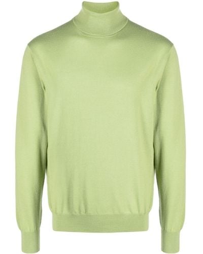 Fileria Roll-neck Virgin-wool Sweater - Green