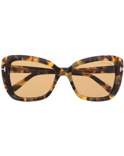 Tom Ford Gafas de sol Maeva con montura cat-eye - Marrón