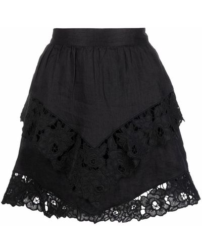 Isabel Marant Enali Lace Skirt - Black